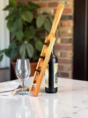Handcrafted Wine Flight - Premium Hardwood Four Glass Serving Boards